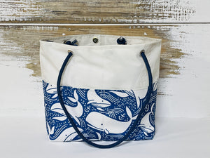 Main Sail Sea Life Recycled Sail Tote Bag