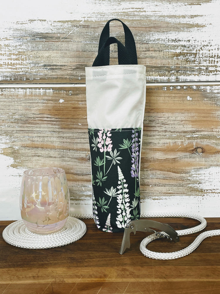 Maine Lupine Wine Bag