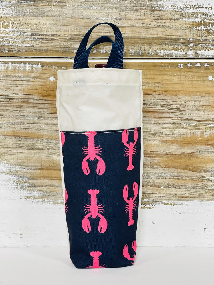 Pink Lobster Wine Bag
