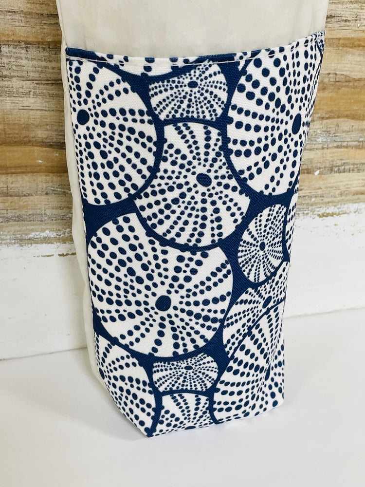 
            
                Load image into Gallery viewer, Navy Sea Urchin Wine Bag
            
        