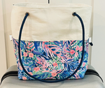 Recycled Sailcloth Bright Floral Travel Bag with Trolley Sleeve