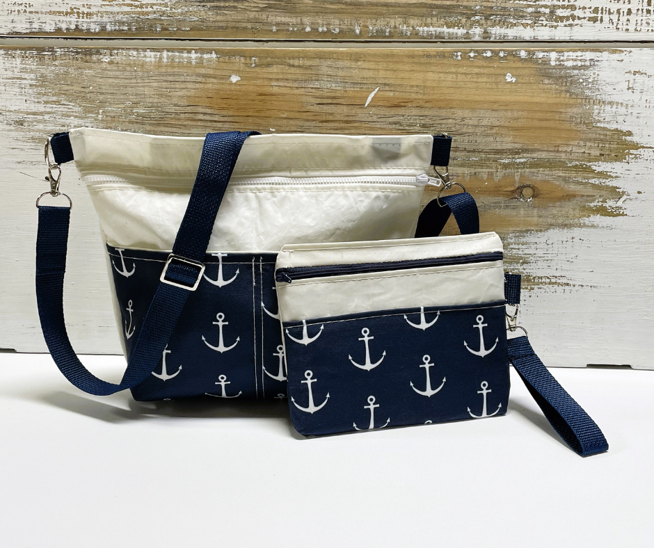 
            
                Load image into Gallery viewer, Anchor Women&amp;#39;s Crossbody Bag and Wristlet Set
            
        