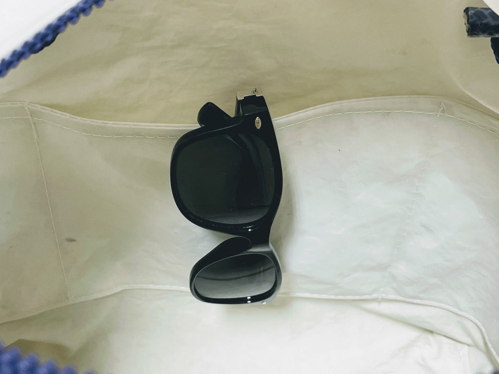 
            
                Load image into Gallery viewer, Recycled Sailcloth White Lobster Travel Bag with Trolley Sleeve
            
        