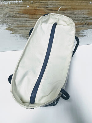 
            
                Load image into Gallery viewer, Recycled Sailcloth Pink Lobsters Travel Bag with Trolley Sleeve
            
        