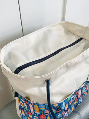 Recycled Sailcloth Buoy Travel Bag with Trolley Sleeve