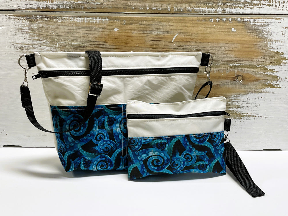 Octopus Women's Crossbody Bag & Wristlet Set