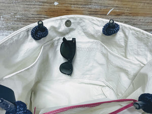 
            
                Load image into Gallery viewer, Main Sail Lobster Buoys Recycled Sail Tote Bag
            
        