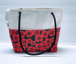 Main Sail Red Poppies Recycled Sail Tote Bag