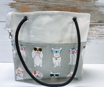 Main Sail Whimsical Dogs Recycled Sail Tote- SALE